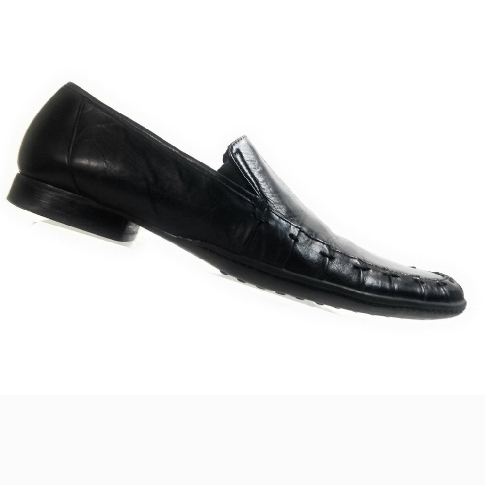 Robert Wayne Classic Black Slip-On Loafers